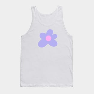 Light Blue Flower Tank Top